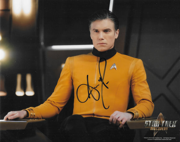 Anson Mount Signed 8x10 - Star Trek Autograph #1