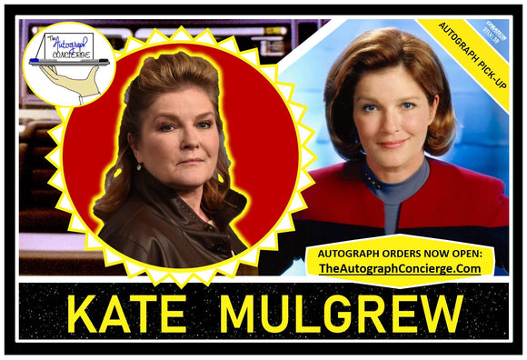 (STLV25) AUTOGRAPH PRE-ORDER - KATE MULGREW 8X10 & Send-In
