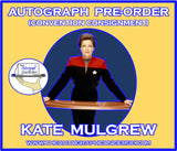 (STLV26) AUTOGRAPH PRE-ORDER - KATE MULGREW 8X10 & Send-In