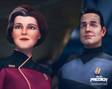 (STLV25) AUTOGRAPH PRE-ORDER - MULTI-SIGNED VOYAGER & PRODIGY SIGNED 8X10s