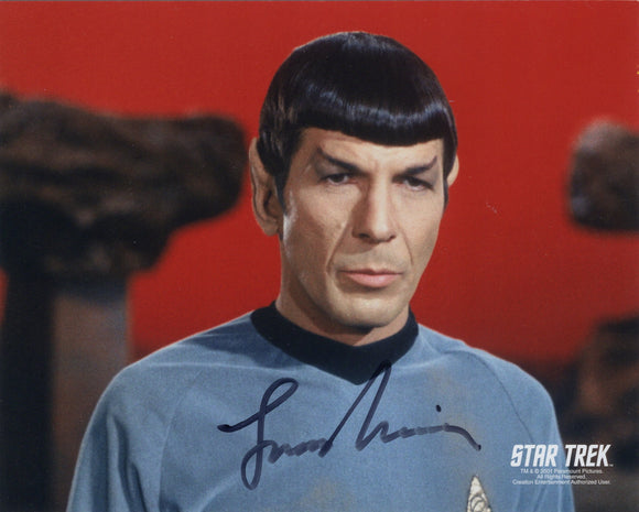 Leonard Nimoy Signed 8x10 - Star Trek Autograph #5
