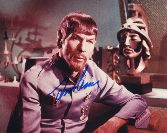 RARE - Leonard Nimoy Signed 8x10 - Star Trek Autograph #6