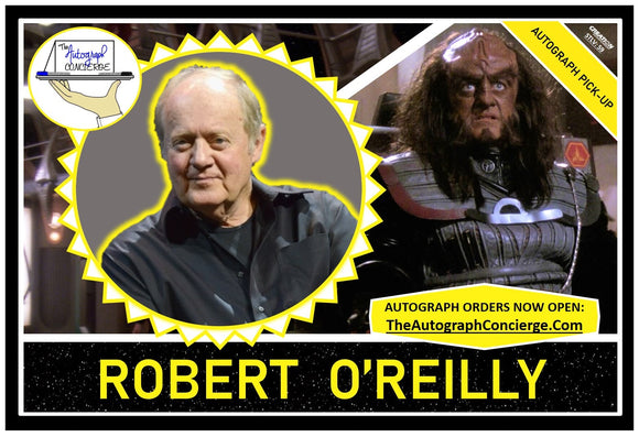 (STLV25) AUTOGRAPH PRE-ORDER - ROBERT O'REILLY 8X10 & Send-In
