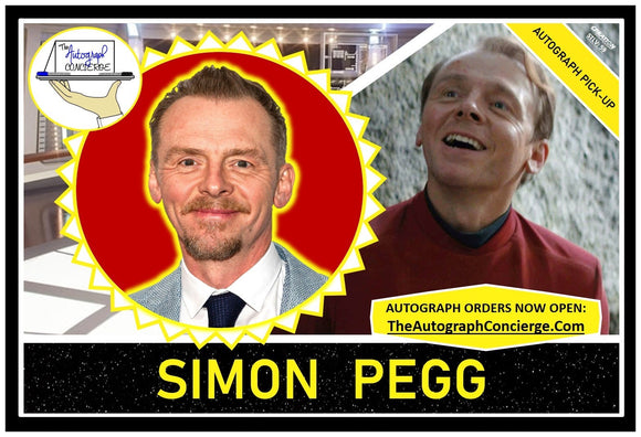 (STLV25) AUTOGRAPH PRE-ORDER - SIMON PEGG 8X10 & Send-In