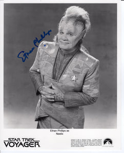 Ethan Phillips Signed 8x10 - Star Trek Autograph #7