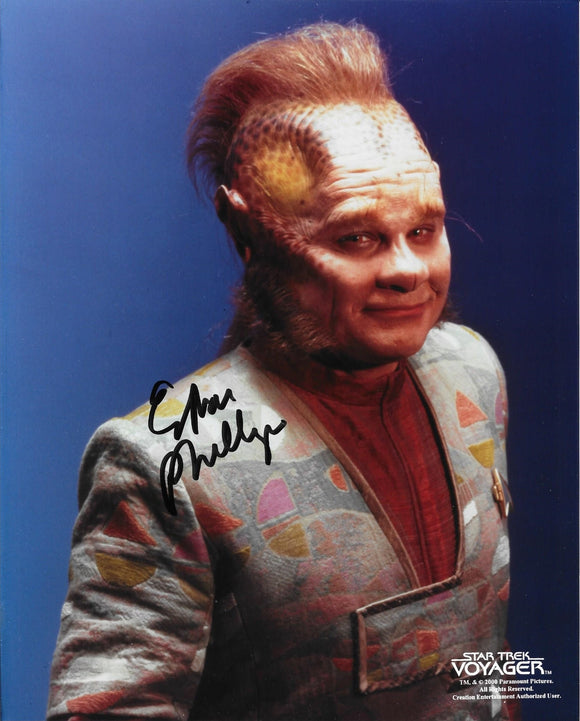 Ethan Phillips Signed 8x10 - Star Trek Autograph #3