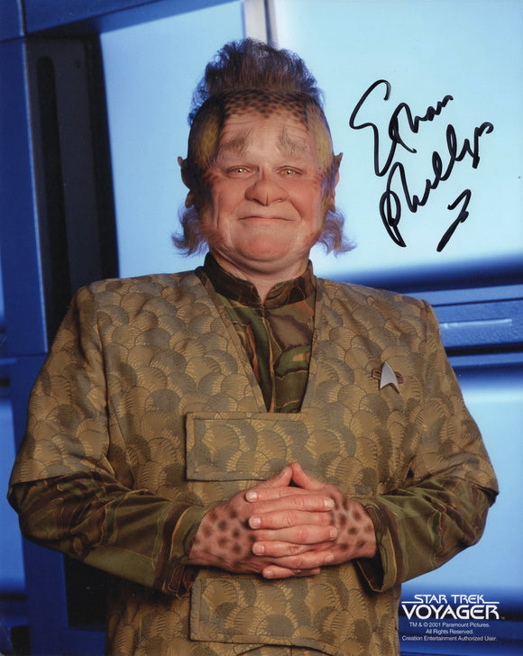 Ethan Phillips Signed 8x10 - Star Trek Autograph #4