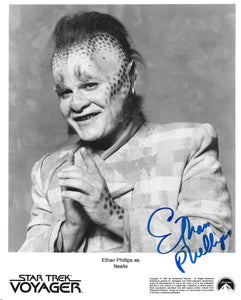 Ethan Phillips Signed 8x10 - Star Trek Autograph #6