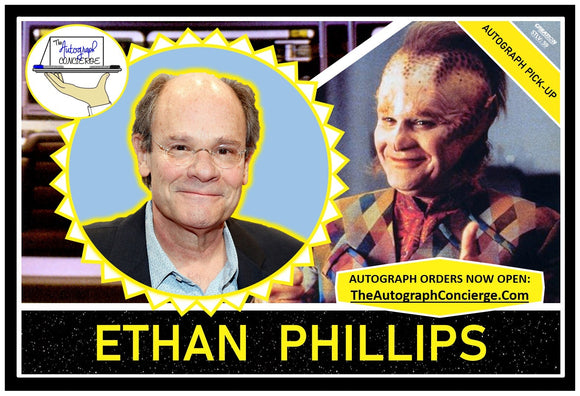 (STLV25) AUTOGRAPH PRE-ORDER - ETHAN PHILLIPS 8X10 & Send-In