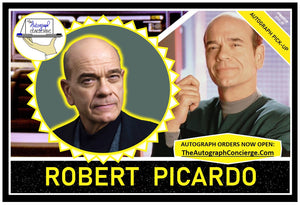 (STLV25) AUTOGRAPH PRE-ORDER - ROBERT PICARDO 8X10 & Send-In