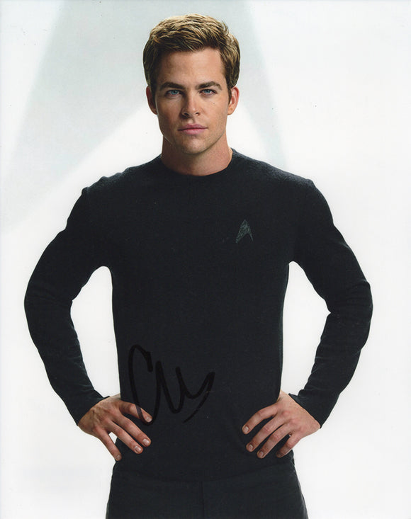 Chris Pine Signed 11x14 - Star Trek Autograph #1