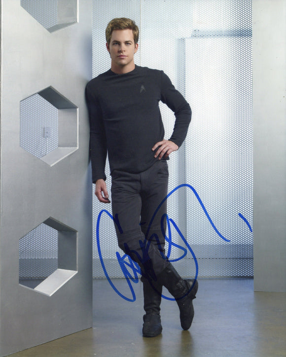 Chris Pine Signed 8x10 - Star Trek Autograph #3