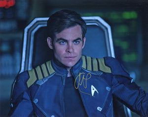 Chris Pine Signed 11x14 - Star Trek Autograph #2