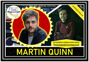 (STLV25) AUTOGRAPH PRE-ORDER - MARTIN QUINN 8x10 & Send-In