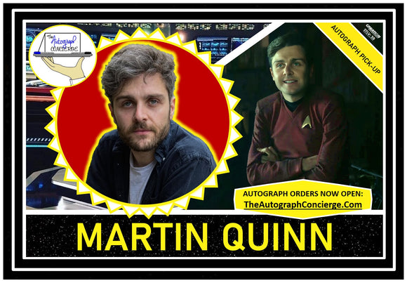 (STLV25) AUTOGRAPH PRE-ORDER - MARTIN QUINN 8x10 & Send-In