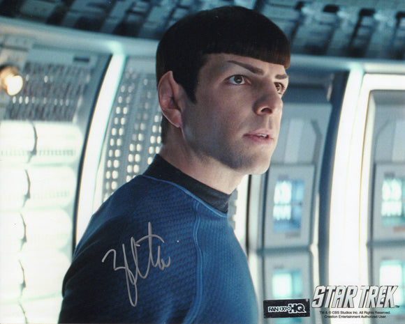 Zachary Quinto Signed 8x10 - Star Trek Autograph #2