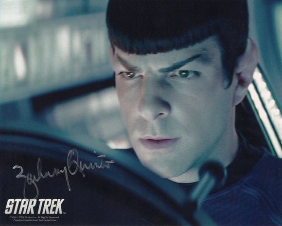 Zachary Quinto Signed 8x10 - Star Trek Autograph