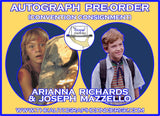 (GCC) AUTOGRAPH PRE-ORDER - ARIANNA RICHARDS &/or JOSEPH MAZZELLO 8x10 & Send-In