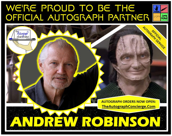 (TLI) OFFICIAL AUTOGRAPH PRE-ORDER - ANDREW ROBINSON