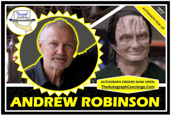 (STLV25) AUTOGRAPH PRE-ORDER - ANDREW ROBINSON 8x10 & Send-In