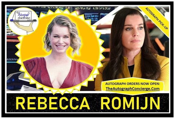 (STLV25) AUTOGRAPH PRE-ORDER - REBECCA ROMIJN 8X10 & Send-In