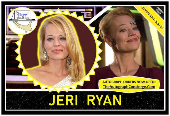 (STLV25) AUTOGRAPH PRE-ORDER - JERI RYAN 8X10 & Send-In