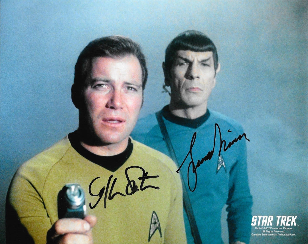 William Shatner & Leonard Nimoy Signed 8x10 - Star Trek #2 – The ...