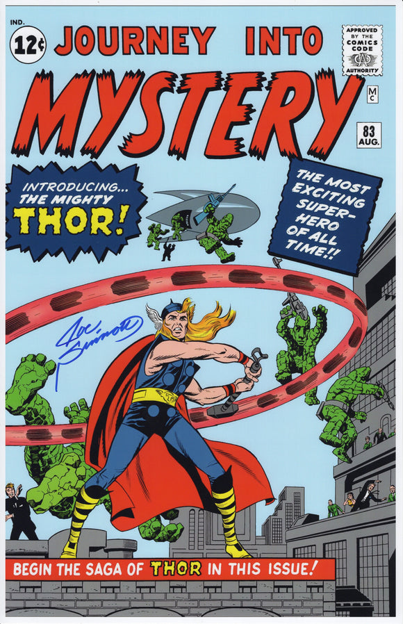 Joe Sinnott Signed 11x17 Lithograph - 'Thor' Autograph