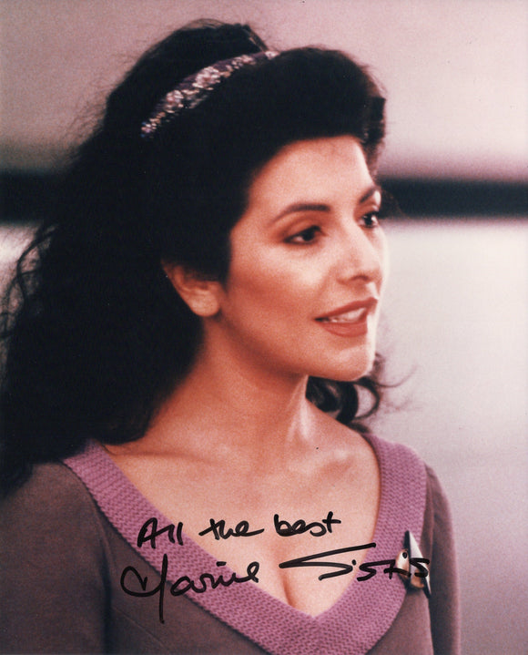 Marina Sirtis Signed 8x10 - Star Trek Autograph #5