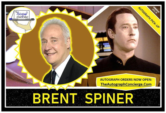 (STLV25) AUTOGRAPH PRE-ORDER - BRENT SPINER 8X10 & Send-In
