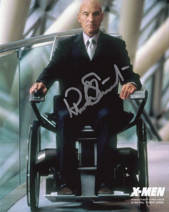 Sir Patrick Stewart 'X-Men' Signed 8x10 - #4