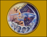 'Star Trek: TOS' Full CAST Signed Collector's Plate - Shatner, Nimoy, Kelley, etc.