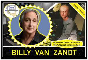 (STLV25) AUTOGRAPH PRE-ORDER - BILLY VAN ZANDT 8X10 & Send-In