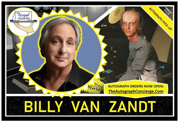 (STLV25) AUTOGRAPH PRE-ORDER - BILLY VAN ZANDT 8X10 & Send-In