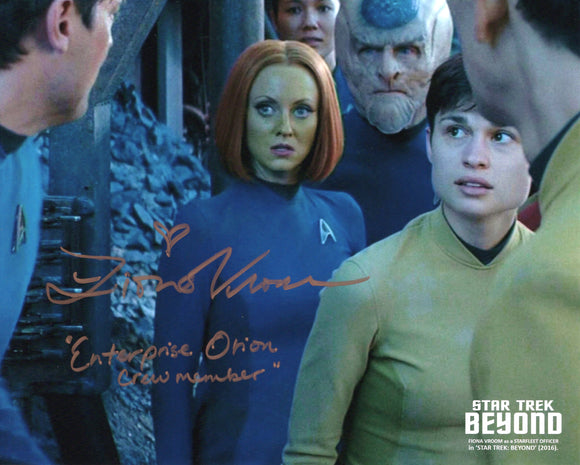 Fiona Vroom Signed 8x10 - Star Trek Autograph