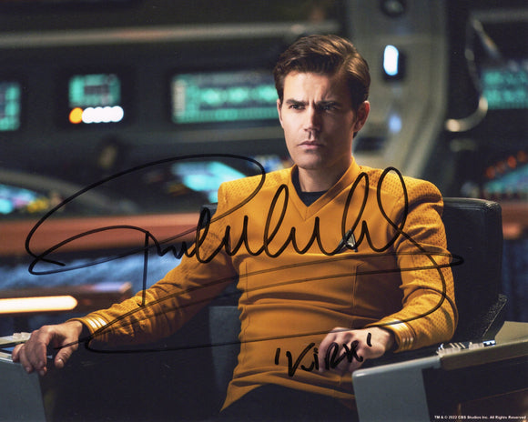 Paul Wesley Signed 8x10 - Star Trek Autograph #1