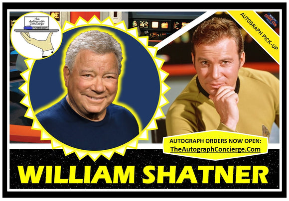 PRE-ORDER - WILLIAM SHATNER Autograph - 8x10 & Send-In Consignments