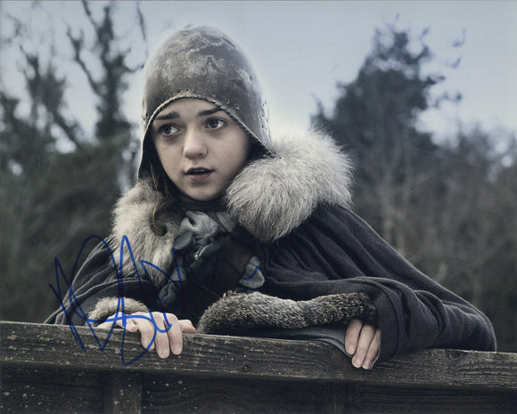 Maisie Williams Signed 8x10 - Game of Thrones Autograph