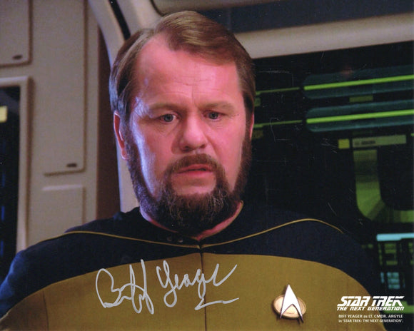 Biff Yeager Signed 8x10 - Star Trek Autograph #1