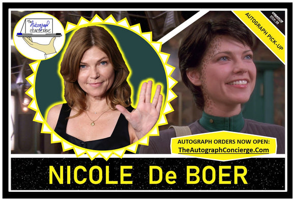 (STLV25) AUTOGRAPH PRE-ORDER - NICOLE de BOER 8X10 & Send-In