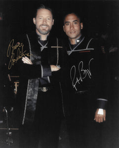 Bruce Boxleitner & Richard Biggs Signed 8x10 - Babylon 5 Autograph