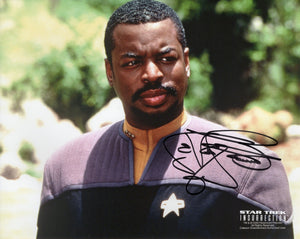LeVar Burton Signed 8x10 - Star Trek Autograph #2