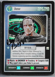 Casey Biggs SIGNED CCG Card (Damar - FOIL) - Star Trek Autograph