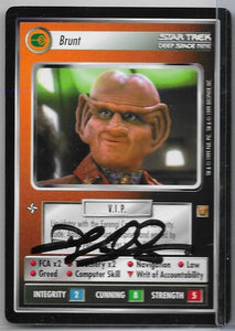 Jeffrey Combs SIGNED CCG (Brunt) Card - Star Trek Autograph