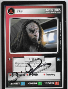 Tim Russ SIGNED CCG (T'Kar) Card - Star Trek Autograph