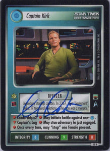 William Shatner SIGNED CCG (Captain Kirk) Card - Star Trek Autograph