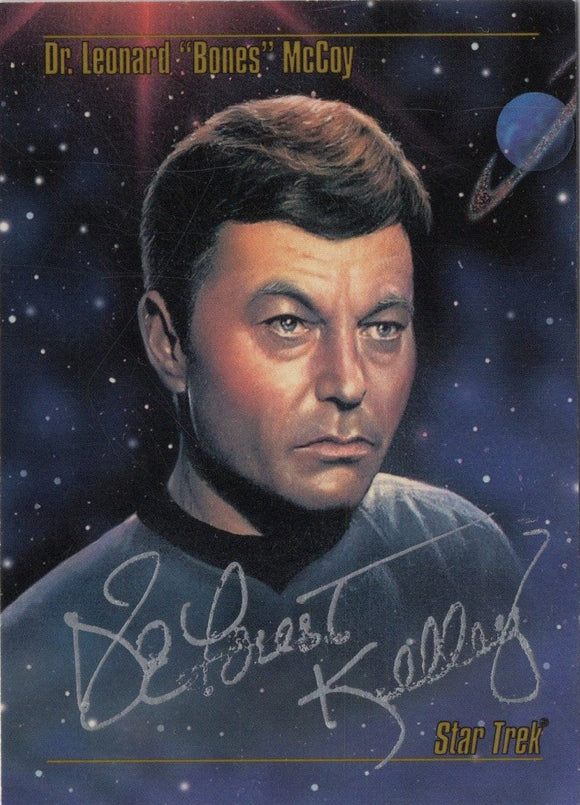 DeForest Kelley SIGNED Trading Card - Star Trek Autograph