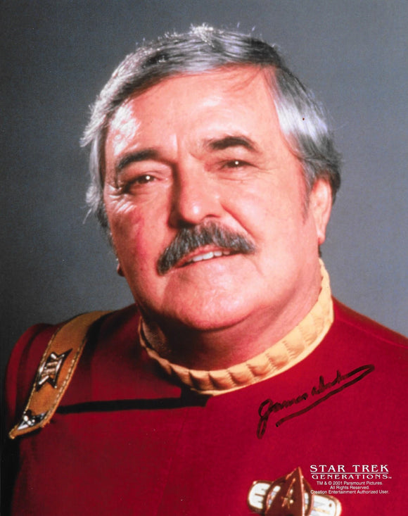 James Doohan Signed 8x10 - Star Trek Autograph #2