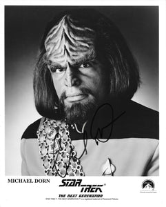 Michael Dorn Signed 8x10 - Star Trek Autograph #1