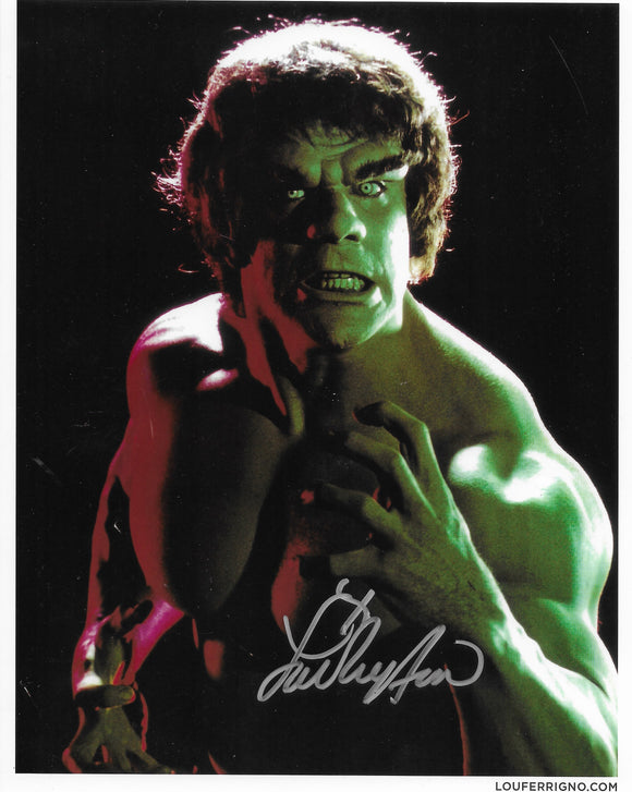 Lou Ferrigno Signed 8x10 - The Incredible Hulk Autograph